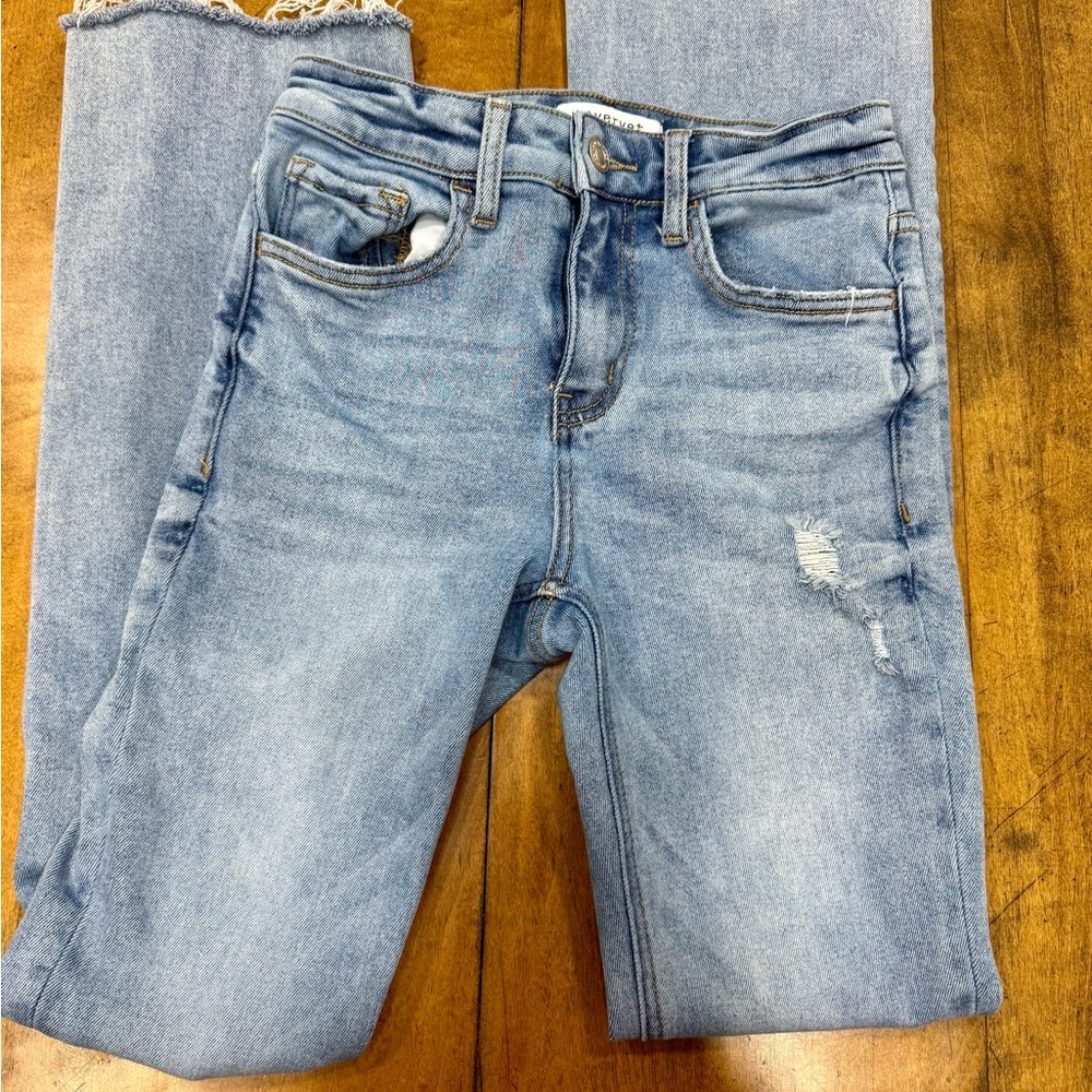 Classic Light Blue Straight Leg Jeans